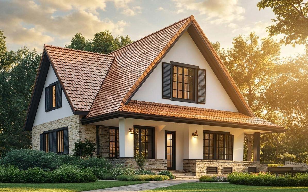 Dachbeschichtung Haus